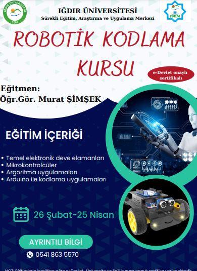 ROBOTİK KODLAMA KURSU